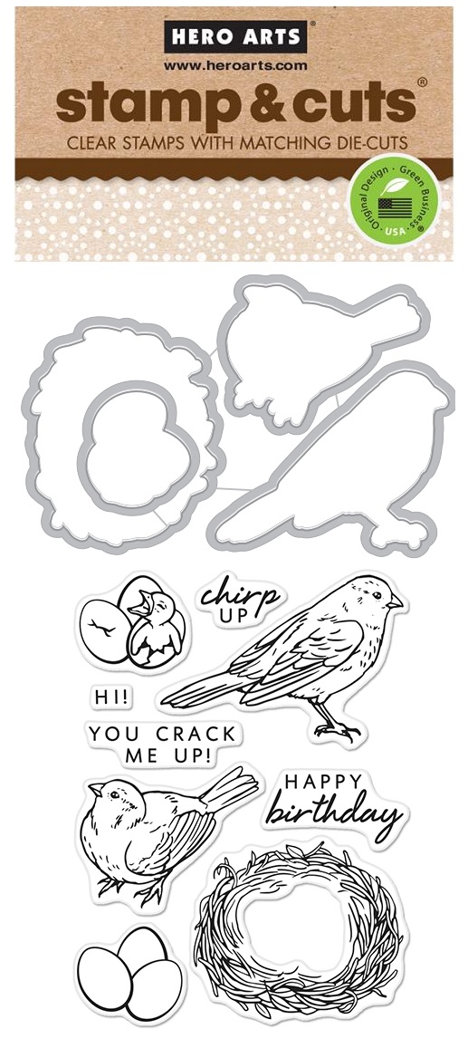 Hero Arts Stamp & Cut Set „Merry“ – Klare Stempel Mit Passenden Stanzformen Für Weihnachtskarten