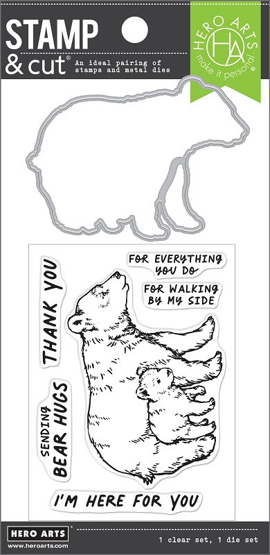 Hero Arts Stamp & Cut Set „Merry“ – Klare Stempel Mit Passenden Stanzformen Für Weihnachtskarten